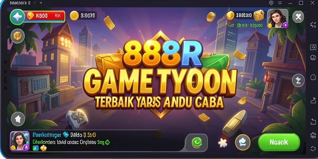 Gameplay seru 888R dengan simulasi bisnis yang mendalam.