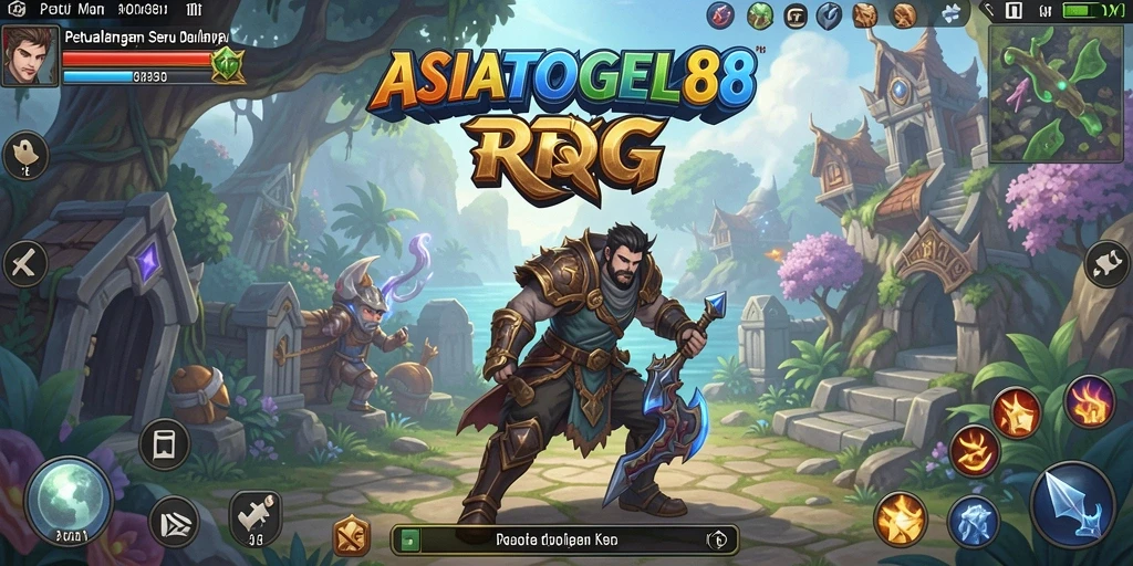 Tampilan gameplay seru dalam ASIATOGEL88 dengan petualangan RPG.