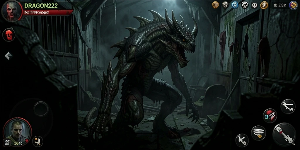 Screenshot gameplay DRAGON222 menampilkan kengerian yang mendebarkan.