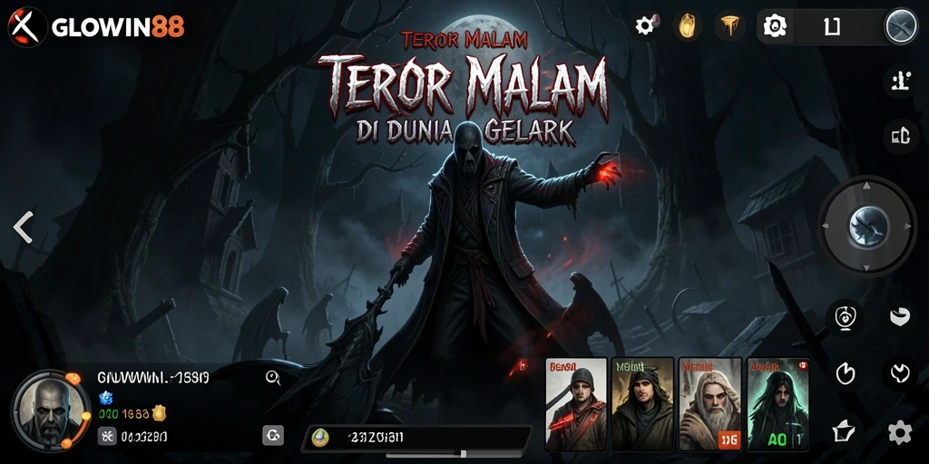 Tampilan gameplay GLOWIN88 yang menegangkan dan mencekam.