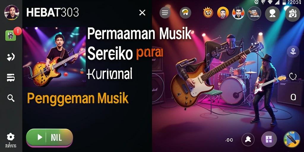 Tampilan seru gameplay musik HEBAT303 yang penuh tantangan.