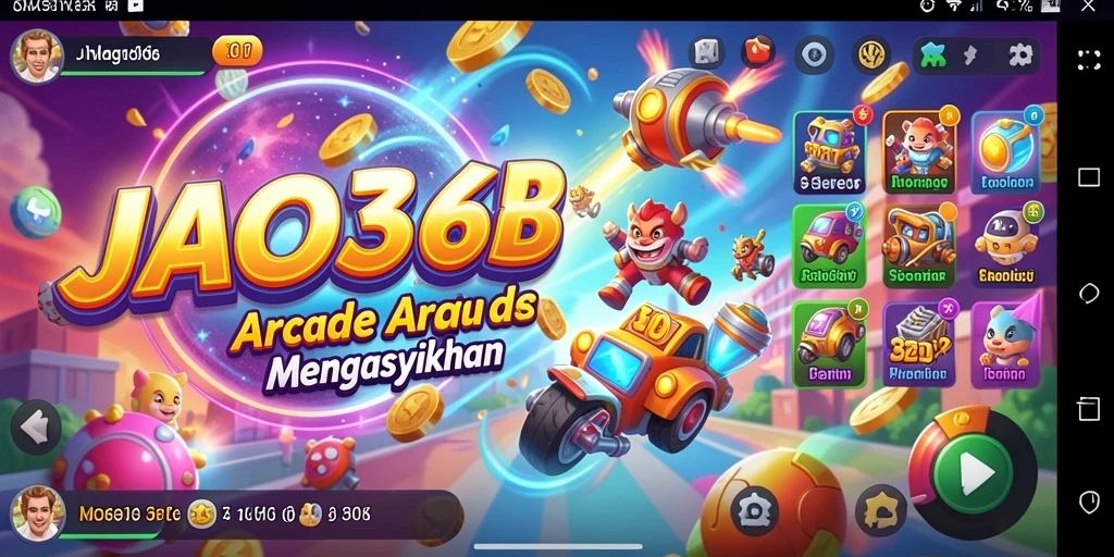 Tampilan gameplay JAGO368 yang penuh warna dan seru.