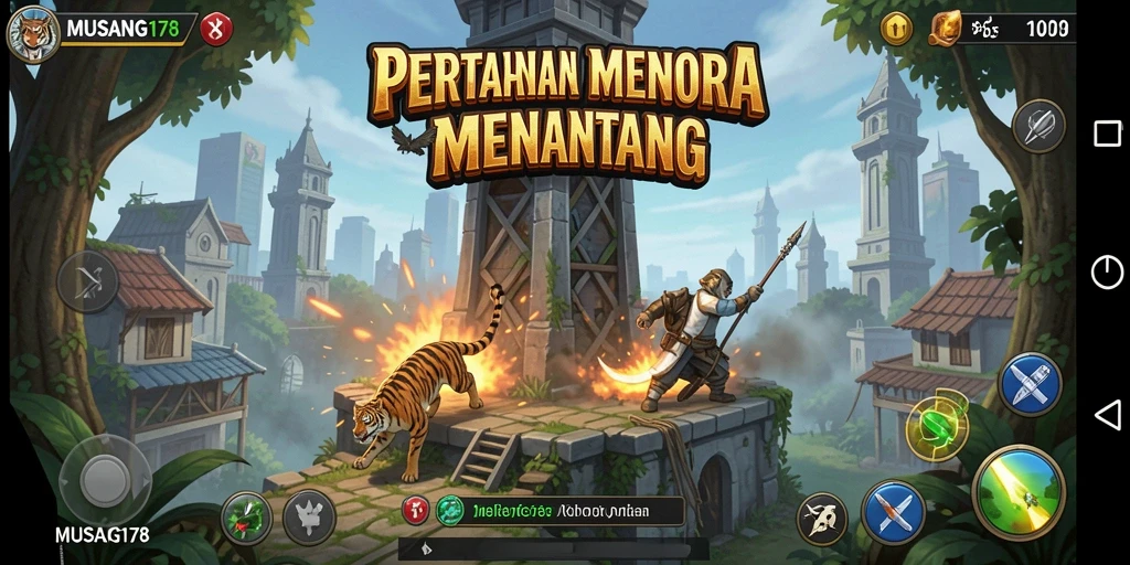 Tampilan gameplay yang seru dan strategis dari MUSANG178.