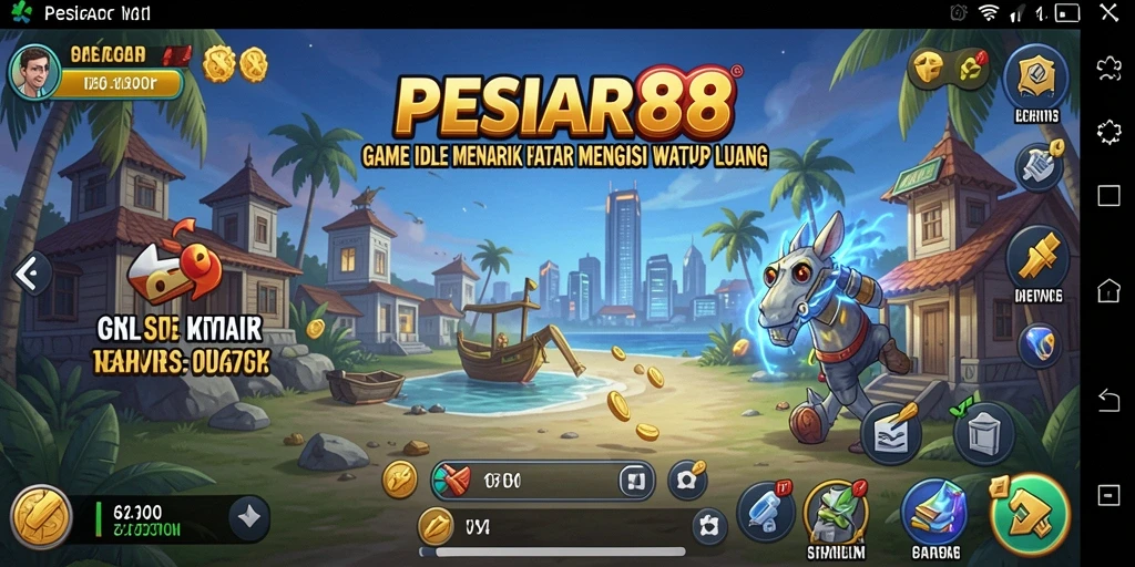 Tampilan gameplay PESIAR88 yang menarik dengan elemen Idle.