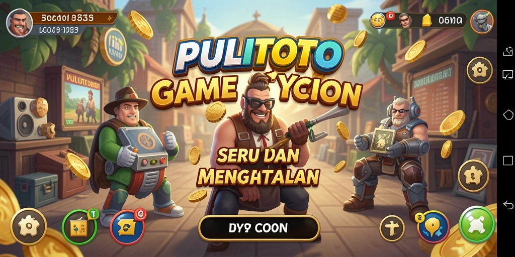 Screenshot gameplay PULITOTO menampilkan dinamika bisnis yang menarik.