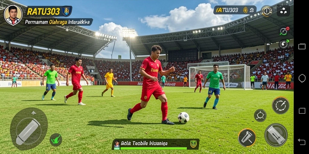 Tampilan mendebarkan dari gameplay olahraga di RATU303.