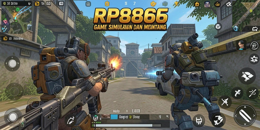 Tangkapan layar utama RP886 yang menunjukkan momen gameplay simulasi.