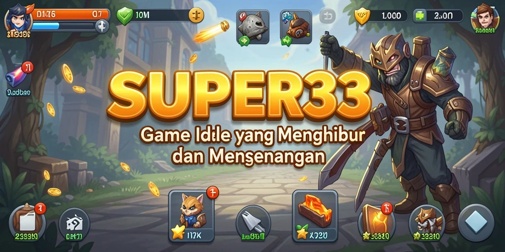 Screenshot gameplay <strong>SUPER33</strong> yang menunjukkan aksi karakter dalam mode Idle.