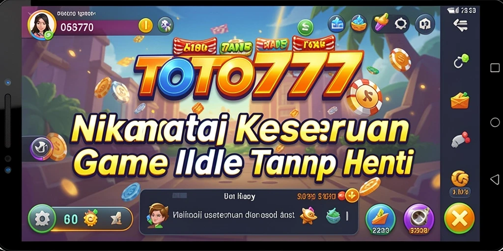 Tampilan gameplay menarik dari TOTO777 dengan elemen Idle.